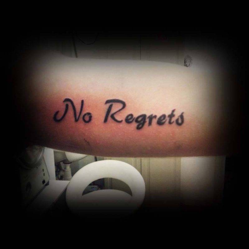 קעקוע no regrets
